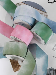 ริบบิ้นไหมเงาสองด้านสำหรับทำของขวัญและตกแต่งเค้ก DIY ริบบิ้นไหมเนื้อนุ่มสำหรับตกแต่งกลีบไม้ดอก