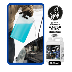 Kazuki Windshield Washer Fluid and Bug Remover - Bio-Based Streak-Free Formula Safe for Car Glass