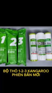 Combo 5 Bộ Thô 123 Kangaroo - Dùng được cho các máy lọc nước sử dụng 3 cốc lọc thô 10inch
