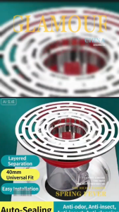 Anti-odor Sewer Drain Plug Cover Floor Drain Core Prevent Backflow Insect-proof Bathroom Hair Trap