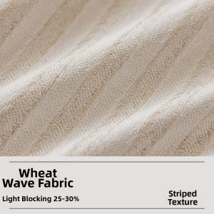 JINCHAN | Custom Privacy Sheer Curtains Rustic Wheat Texture