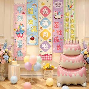 XIHUDIE | Baby 100 Day Celebration Decoration Balloon Background