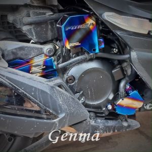 [ สีไทเท ] ฝาครอบคอยล์ไฟ ครอบสายดีส FORZA300 / FORZA350 ของแต่ง FORZA จัดจำหน่ายทั้งปลีกและส่ง แบรนด์ HP สแตนเลสแท้ 100%