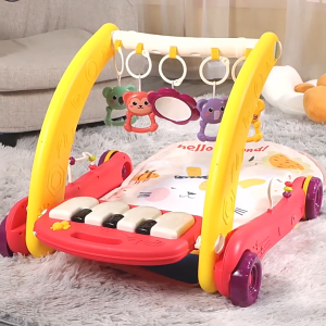 4 in 1 Baby Gym Walker Baby Gym Push Walker Playmat Kick Piano Toy Activity Gym 0-12months Baby walker Toys Newborn Gifts