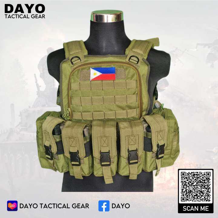 (DAYO) H-BACK FRONT PLATE CARRIER LRB DESIGN BANDOLIER FOR M4/M16/M14 ...