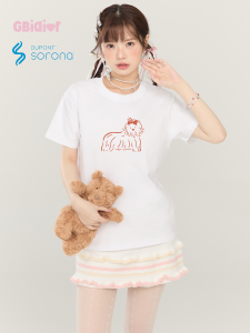 Gbiaior | Cute Dog Printed Loose T-Shirt