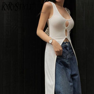 หัวเข็มขัดกลวงคอวีเว้าต่ำเซ็กซี่สำหรับผู้หญิงเข้ารูปพอดียาวปานกลางและยาวเอี๊ยมกระโปรง