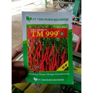 Benih Cabai Cabe Keriting Merah Hibrida TM 999 Tani Murni Indonesia 10 gram