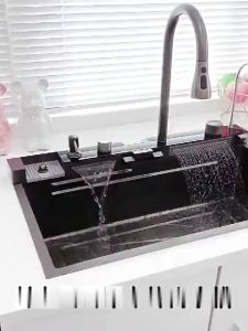 💥อ่างล้างจานมัลติฟังก์ชั่น💥เครื่องล้างจาน/เครื่องซักผ้าถ้วย หน้าจอดิจิตอล/อ่างล้างจาน คีย์เปียโน และอ่างล้างจานสแตนเลสหน้าจอดิจิตอล