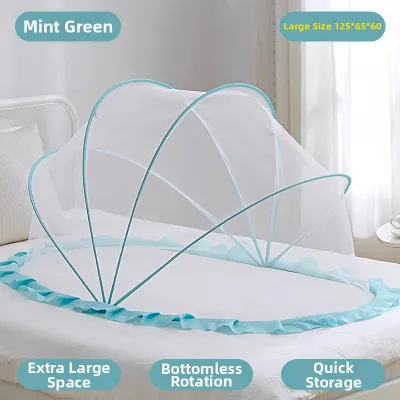 rosekey | Folding Portable No-assembly Baby Bed Mosquito Net