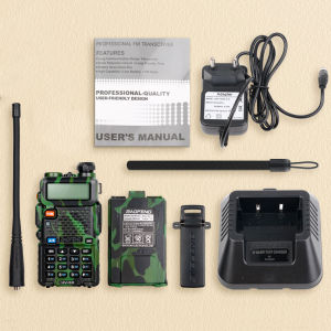 Baofeng UV 5R 5W VHF/UHF Dual Band Two-Way Radio walkie talkie set bf uv5r walkie talkie long range