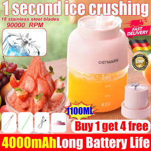OB TECH OSTMARS Juice Blender Portable Ice Crusher Cup with a Straw Wireless Rechargeable Juicer Blender Fruit Vegetable Juices Fruit juice blender ice blended Machine