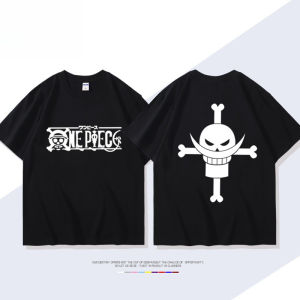 ONE PIECE Animation Derivatives White Beard Edward·Newgate Printed Short Sleeve T-shirt Mens Womens Fashion Loose Cotton Top