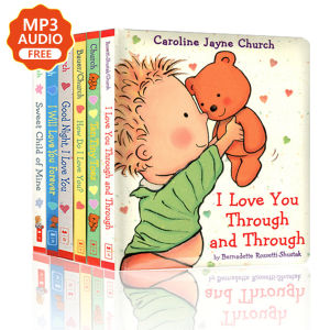1 / 6 Books Love Good Night Story Book Board Books Children Book by Caroline Jayne Church Kids Baby Engllish Picture Book Bedtime Stories Reading Preschool Enlightenment Educational Toddler Book for Early Learning Childhood Development Birthday Gifts