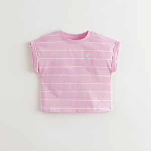 Marc&Janie | Embroidered Stripe Short Sleeve T-Shirt