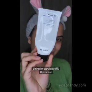 Minimalist Marula Oil 5% Face Moisturizer For Dry Skin With Hyaluronic Acid For Deep Nourishment & Hydration For Men & Women