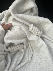 Áo Khoác Cardigan Trùm Đầu Màu Xám Muesli Cho Nữ Mùa Thu 2025 Áo Nỉ Rộng Rãi Thoải Mái Có Khóa Kéo Áo Khoác Ngoài Bằng Cotton Nguyên Chất