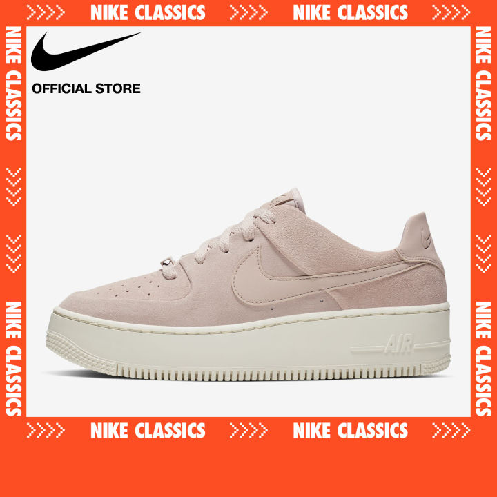 Nike Women's Air Force 1 Sage Low Shoes - Particle Beige [AR5339-201]