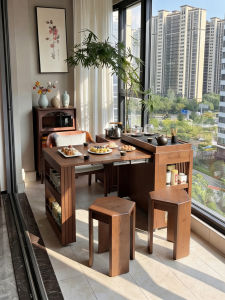 DONGMU | Moveable Automatic Water Filling Solid Wood Side Table