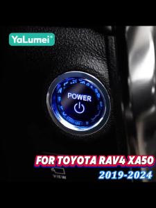 Ốp Nút Khởi Động/dừng Động Cơ Hybrid Toyota RAV4 XA50 Chất Liệu Nhựa ABS Dán Trang Trí Nội Thất Xe Hơi Dành Cho Các Mẫu Xe 2019-2024