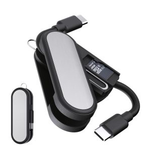 BUDI 65W USB C to USB C Cable with Removal Tool And Card Storage Fast Charge Type-C Charging Cord for Mobile Devices/Camera