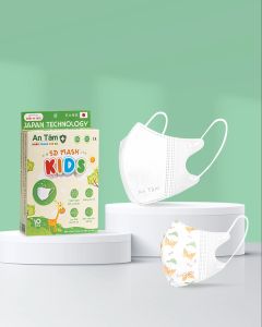 5D MASK KID - Túi 10 cái - Khẩu trang y tế kháng khuẩn trẻ em chính hãng An Tâm bảo vệ tối ưu họa tiết dễ thương