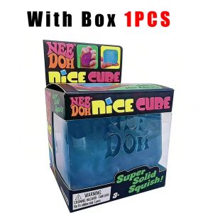 Dr Pepper x NeeDoh Nice Cube Squishy Stress Relief Toy Soft Squeeze Fidget Cube for Kids & Adults Anxiety Relief Sensory Toy