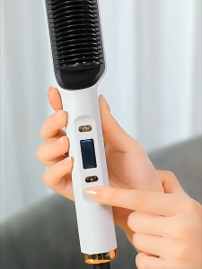 Multifunctional Hair Straightener & Curler Hair Straightener Comb Quick Heating Iron Curler Flat Sikat Pelurus Rambut