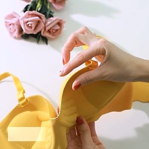 Deevy Bra Women Push Up Span Tebal Wirefree Cotton Underwear Basic Simple Seamless Student Lingerie