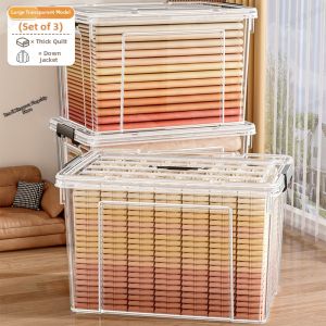 XINGYOU | Transparent Reinforced Large Capacity Storage Box for Clothing and Toys