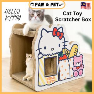 Cat Scratcher Cat Toy Playhouse Fun with Scratcher Board Thick Play Claw Mainan Kucing Rumah 猫抓板小屋