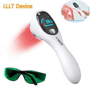 4 * 808nm+14 * 650nm Handheld Cold Red Light Infrared Light Therapy Device Portable Machine for Human Body Muscle Joint pet Pain