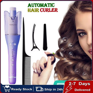 Portable Curler for Hair Cordless Automatic Curling Iron Portable Ceramic Barrel Hair Curling Wand with LCD Display