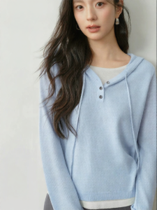 SEIFINI | Hooded Casual Knit Sweater