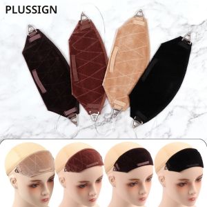 1 ชิ้นกํามะหยี่วิกผม Grip Band สําหรับวิกผม ผม Topper เส้นผม Topper สบายแถบคาดศีรษะปรับที่มองไม่เห็นสําหรับสตรี