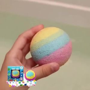 Kids Bath Balls Deep Cleaning Moisturizing Refreshing Skin Stress Relief Easy to Rinse Non-irritating Sea Salt Bath Balls