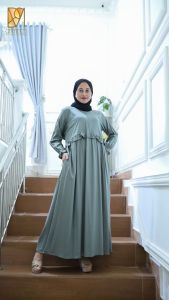 GALERI Gamis Muslim Premium Long Dress Polos Kekinian Gamis Simple Ennaby