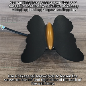 LED advanced modern butterfly wall lamp suitable for indoor and outdoor multi-scene IP65 waterproof and dustproof
