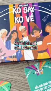 Bộ bài Party Game KO SAY KO VỀ - Game uống bia nhậu vui Trò chơi trên bàn nhậu nhóm bạn hài hước
