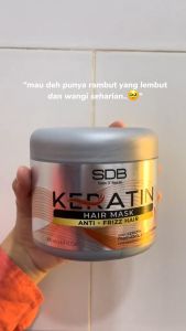 SDB Keratin SERIES Daily Conditioner Shampoo Hair Mask 500ml Serum 100ml Anti Frizz Rambut Rusak