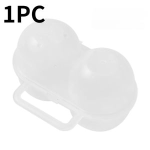 2PC Outdoor Egg Container Shockproof Egg Storage Box With Lid Portable Camping Shatterproof Egg Tray Home Plastic Protection Box
