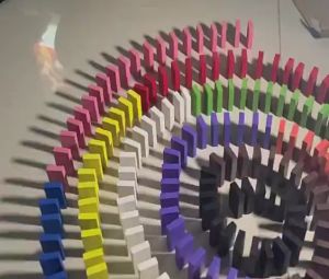 120pcs Domino Toys Children Wooden Colored Blocks Kits Early initiatin Educational