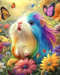 Kayou | Oil Painting By Number Animal Colorful Flower Draw on Canvas Tiger Lion Art HandPainted Kits Wall Decor