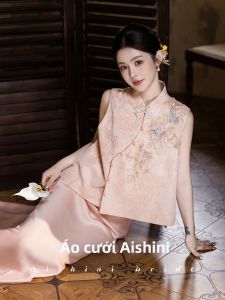 AISHINI | Đầm Cưới Qipao Phong Cách Trung Quốc Mới Màu Hồng