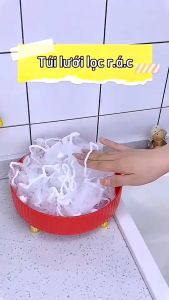 Túi Lưới Lọc Rác Bồn Rửa Chén - Combo 100 Túi Giữ Bếp Sạch Mỗi Ngày ( NPD )