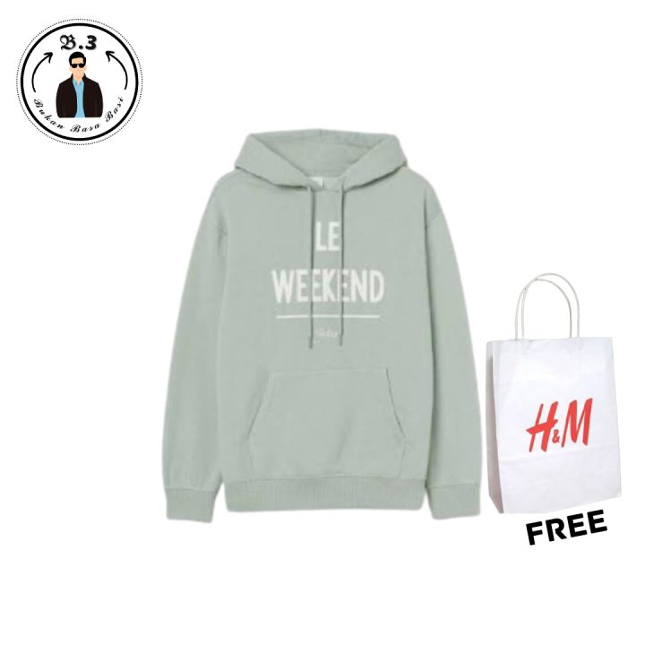 Hoodie Jaket H M Le Weekend Green Tosca Jaket Hoodie HnM Le Weekend Ijo Tosca Fulltag Lazada Indonesia