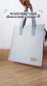 Tas Bekal Makanan JTF Tahan Panas dan Dingin - Bahan Kanvas Poliester tas bekal makan siang sekolah kuliah kerja traveling