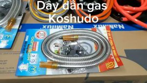 [HCM]Dây dẫn gas áp thấp bọc inox Koshudo ( trắng )