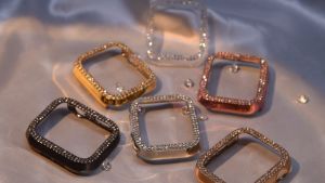 Casing Berlian untuk Watch Seri 9 8 SE 7 6 5 4 3 lWatch 40mm 44mm 38mm 42mm 41mm 45mm Sampul