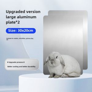 Pet Cooling Plate Rabbit Totoro Hamster Heating Pane Summer Heat Relief Aluminum Alloy Ice Bed Ice Pad Heat Reduction Supplies